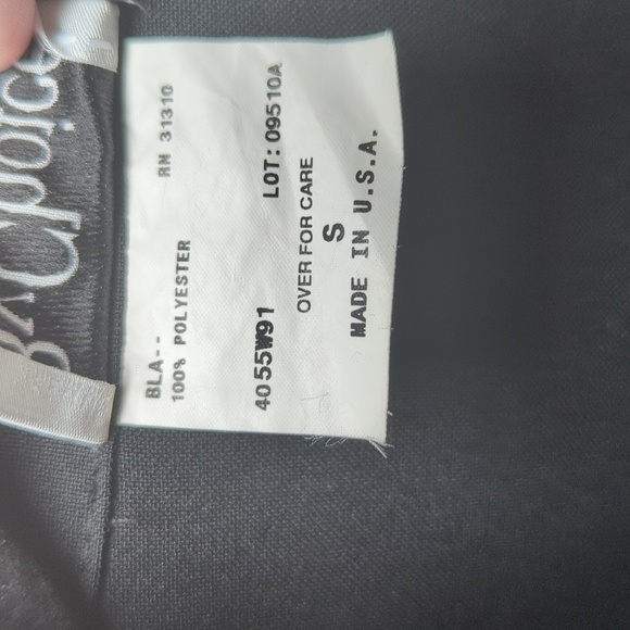 Vintage By Choice Black Tie-Back Blazer Lightweight Women's Size S - Picture 3 of 5